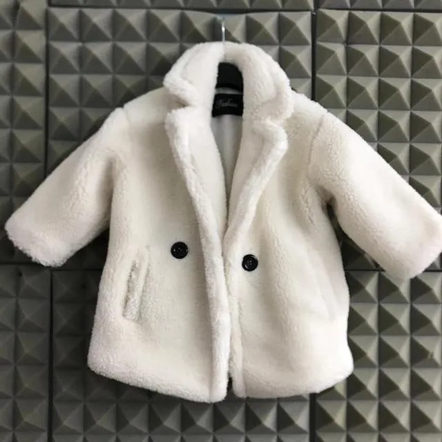 2-12 Years Children Fur Coat Baby Warm Jacket Girls Long Overcoat Winter Kids girls Casual Supplier