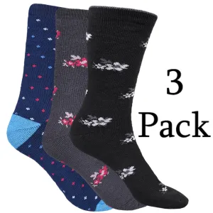 3 Pack Ladies Thermal Boot Socks