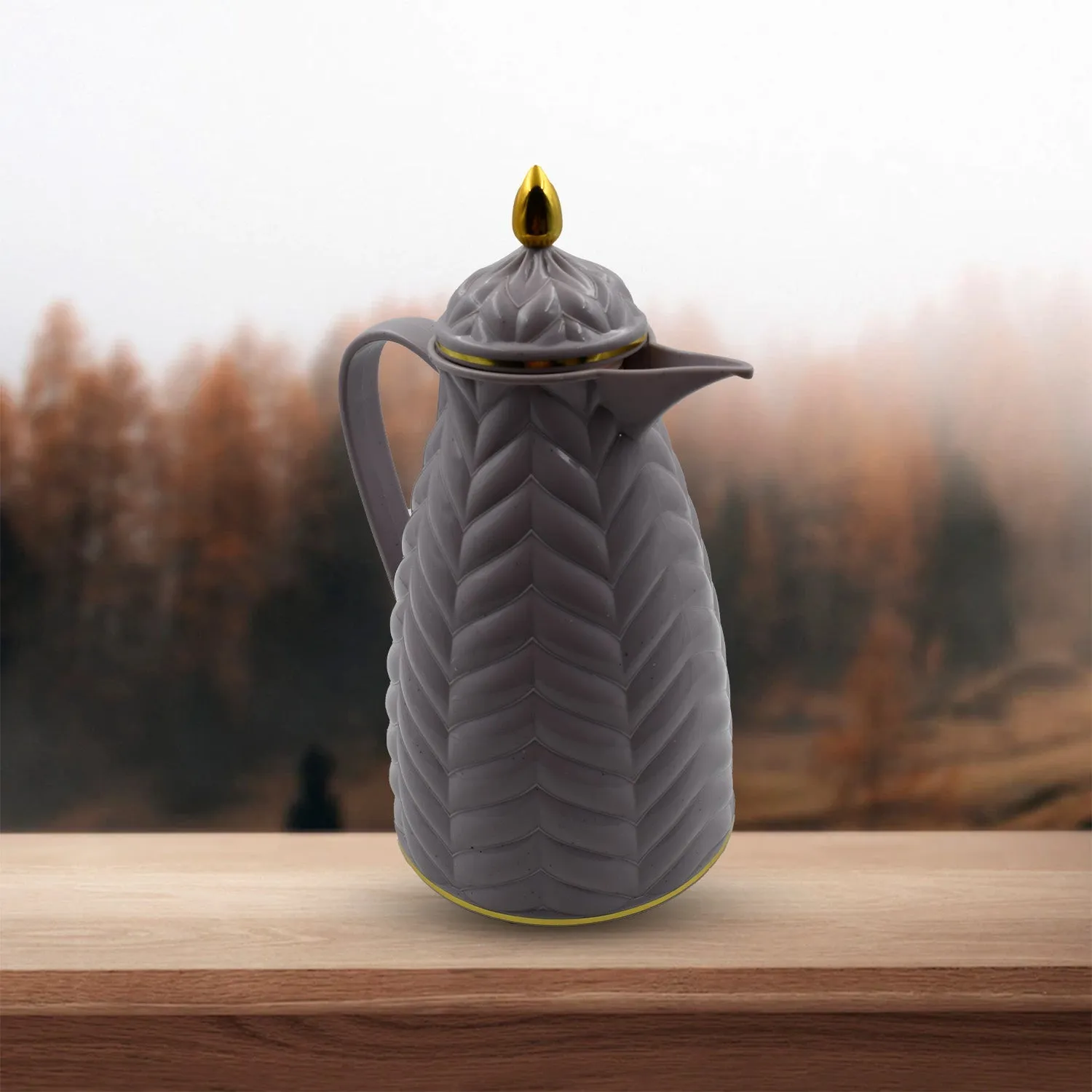 5891  Insulated Tea Kettle Hot and Cold Premium Tea Kettle 1Ltr Kettle | Easy to Carry | Leak Proof | Tea Jug | Coffee Jug | Water Jug | Hot Beverages