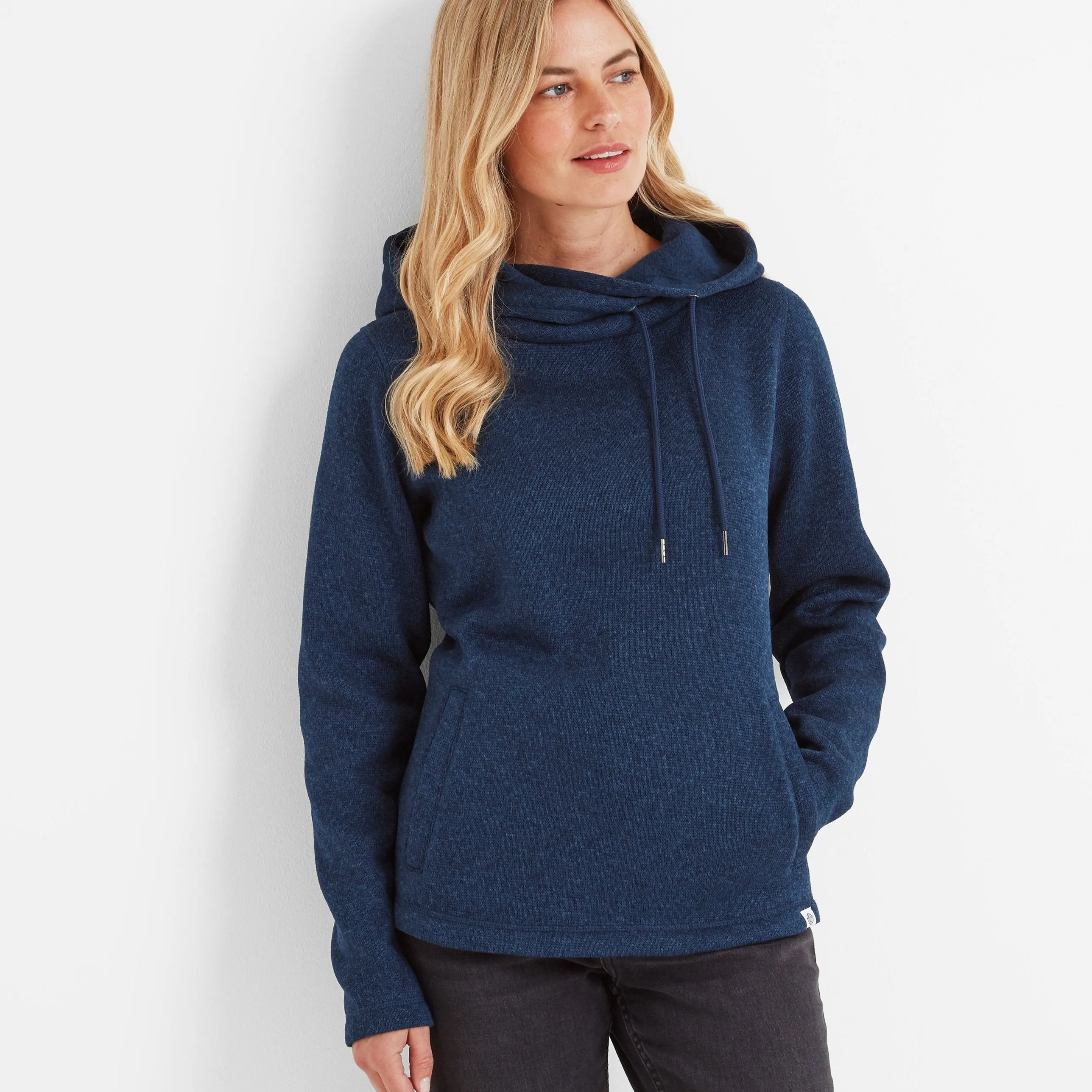 Acer Womens Knitlook Fleece Hoody - Starry Night Marl