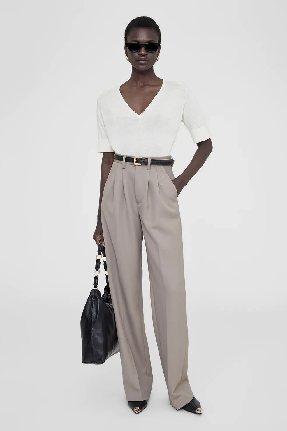 Anine Bing - Carrie Pant in Taupe