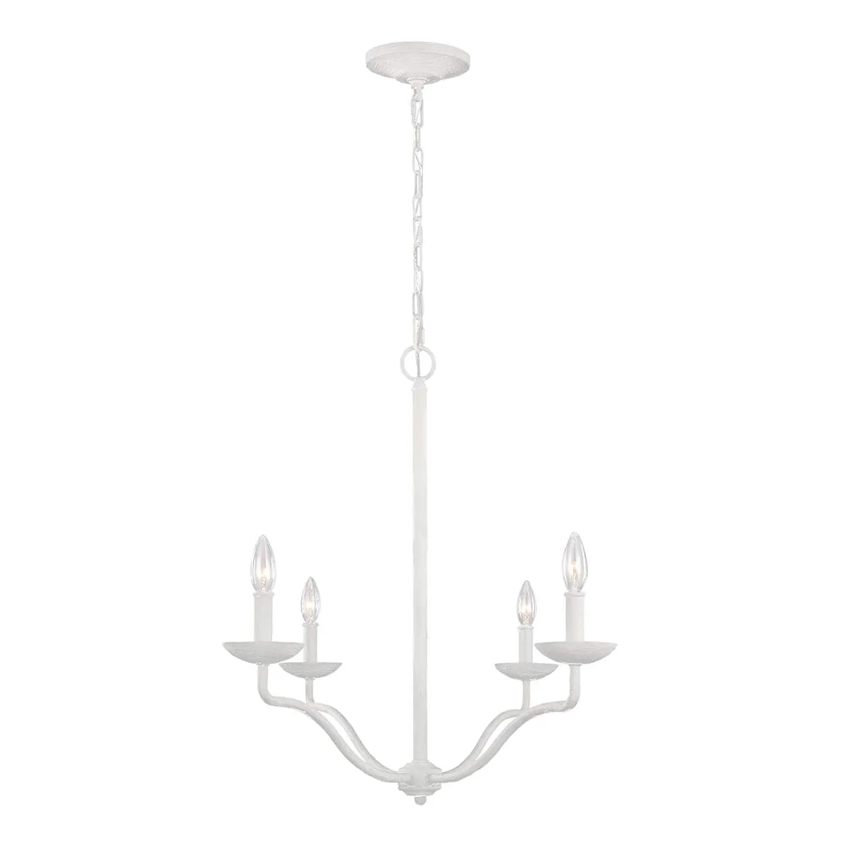 Annie 4/6Lt Multi-Arm Pendant - Plaster White