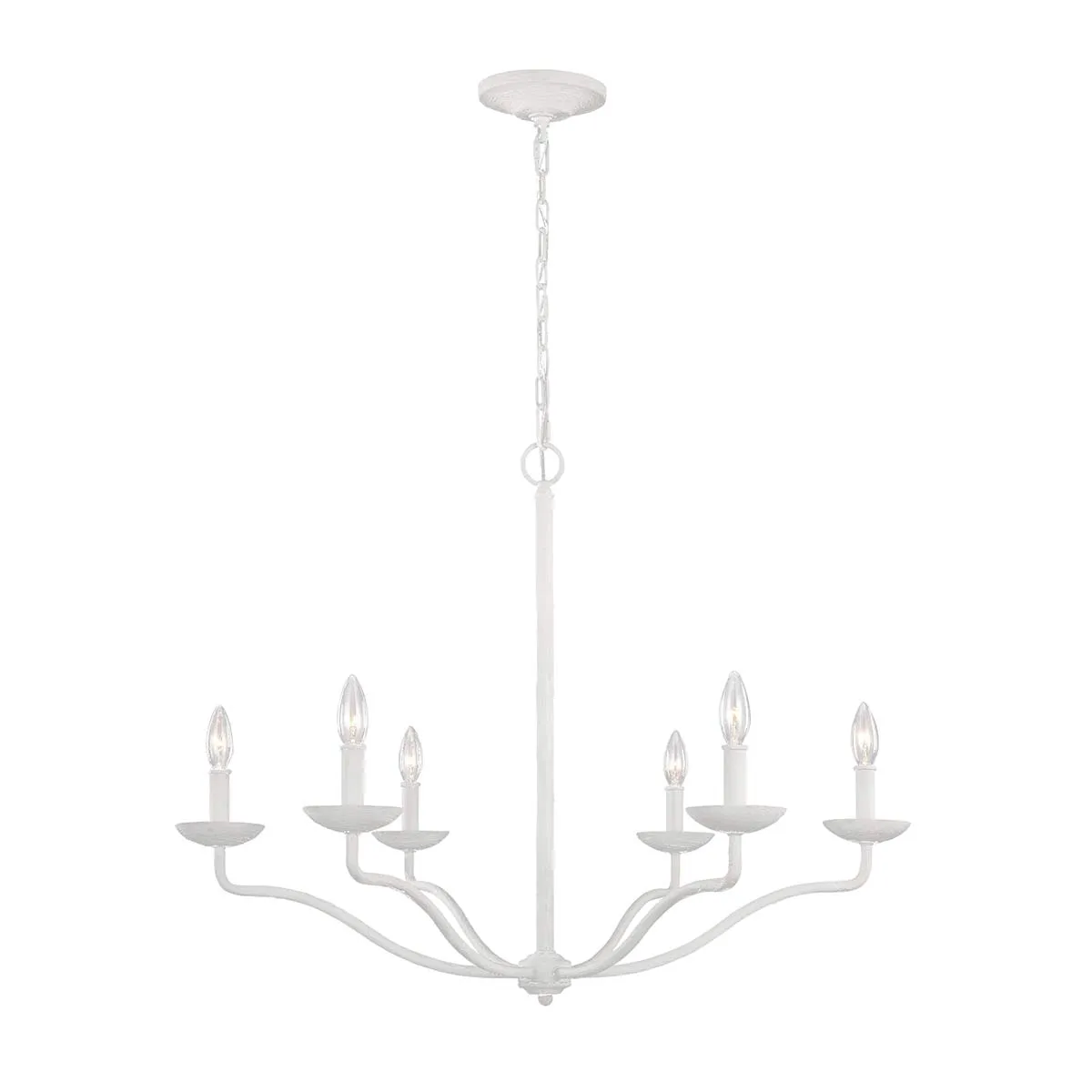 Annie 4/6Lt Multi-Arm Pendant - Plaster White