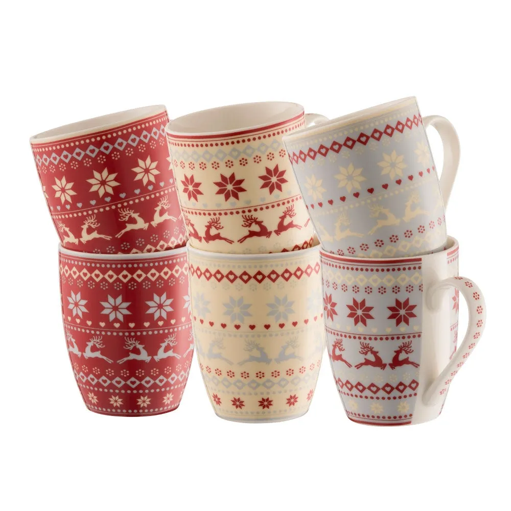 Aynsley Fairisle Mugs Set