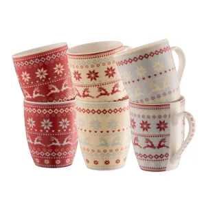 Aynsley Fairisle Mugs Set