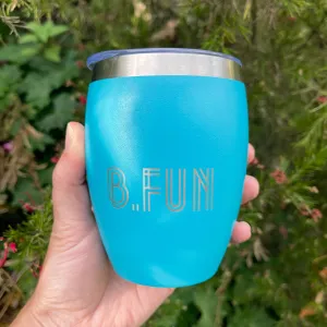 B FUN Curvy Coffee Cup - Sky