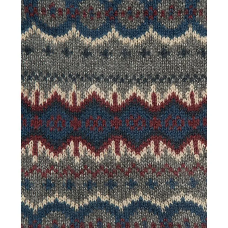 Barbour Case Fairisle Dog Jumper - Grey