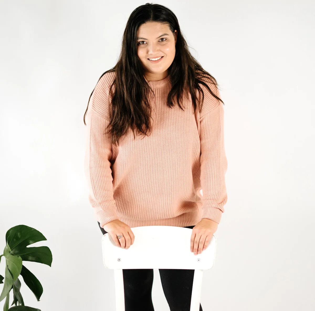 Belan.J Adult Knit Sweater - Rose