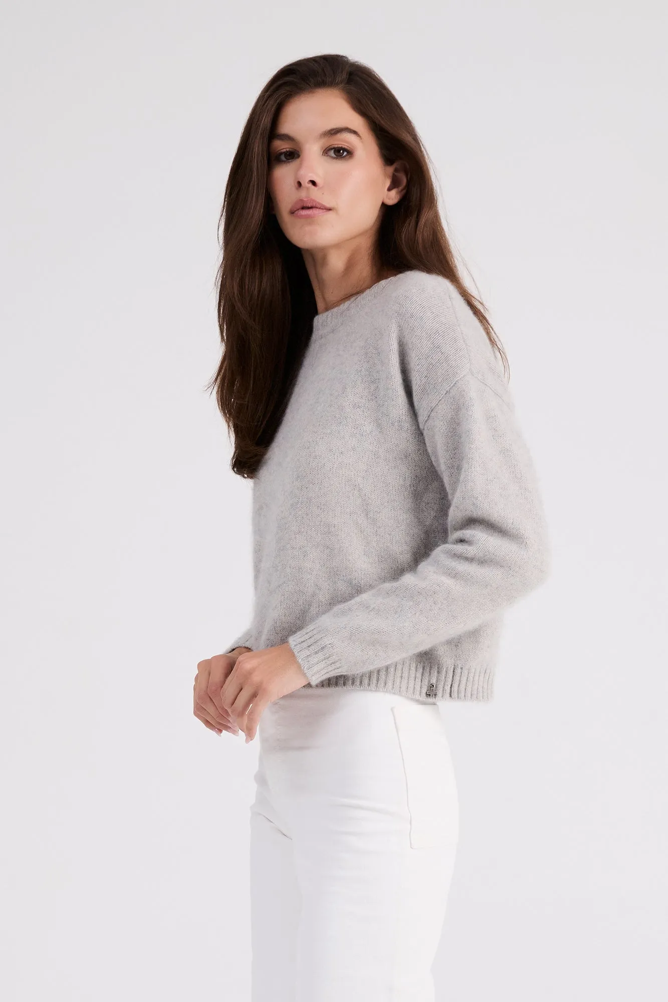   Beryll Holly Cashmere Sweater | Shell Gray