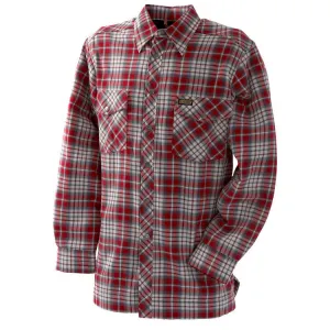 Blaklader 3290 Lined Flannel Shirt Red Grey Check