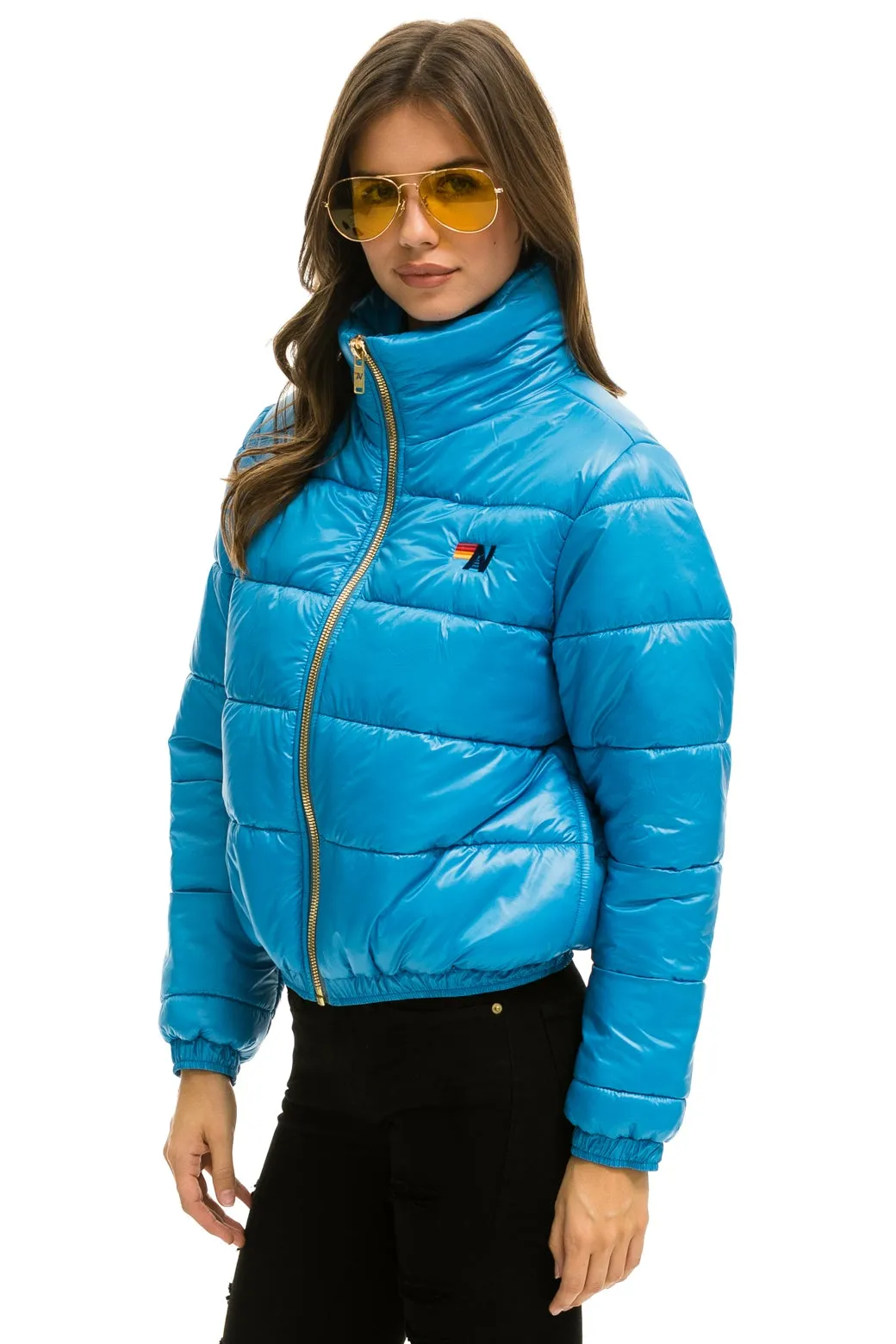 BOLT LUXE APRES PUFFER JACKET - GLOSSY OCEAN