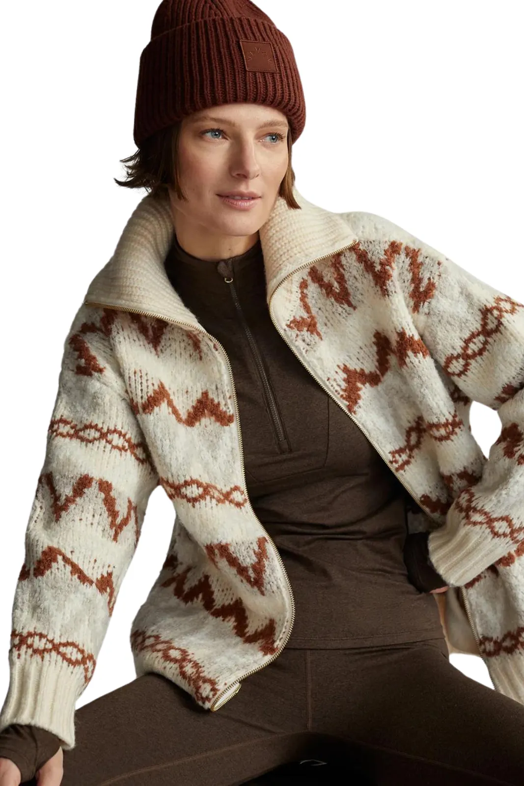 Brooke Fairisle Knit Jacket, Whitecap Mountain Fairisle