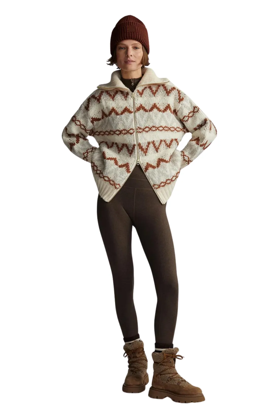 Brooke Fairisle Knit Jacket, Whitecap Mountain Fairisle