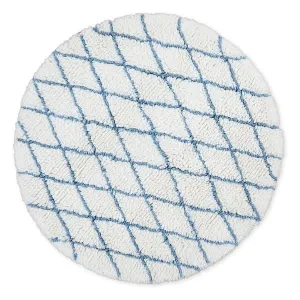 Cam Cam Circular Wool Rug in Harlequin Petrol