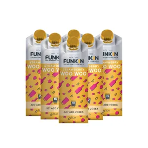 CASE - Funkin Strawberry Woo Woo Cocktail Mixer 1 Litre (6x1ltr)