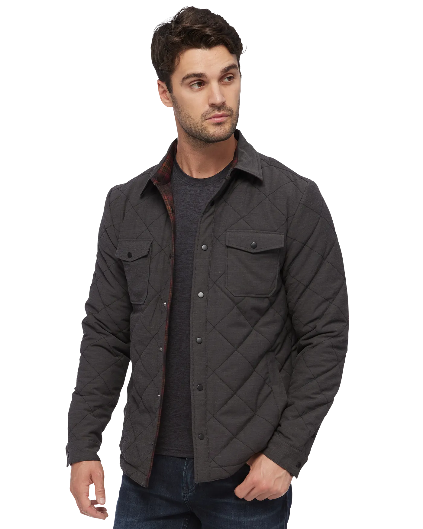 CHAPIN FLANNEL-LINED QUILTED JACKET