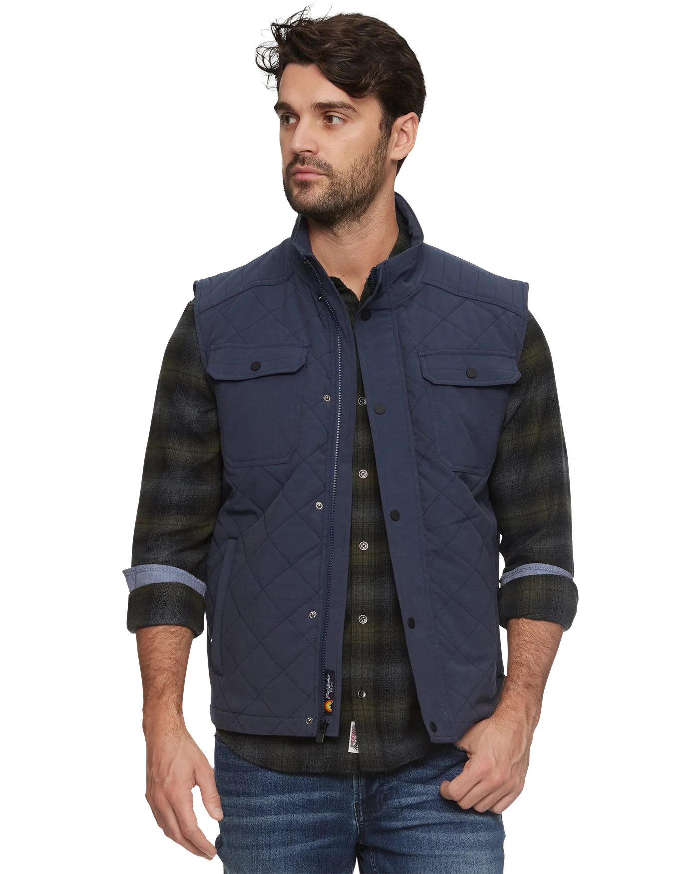 CHAPIN FLANNEL-LINED QUILTED VEST