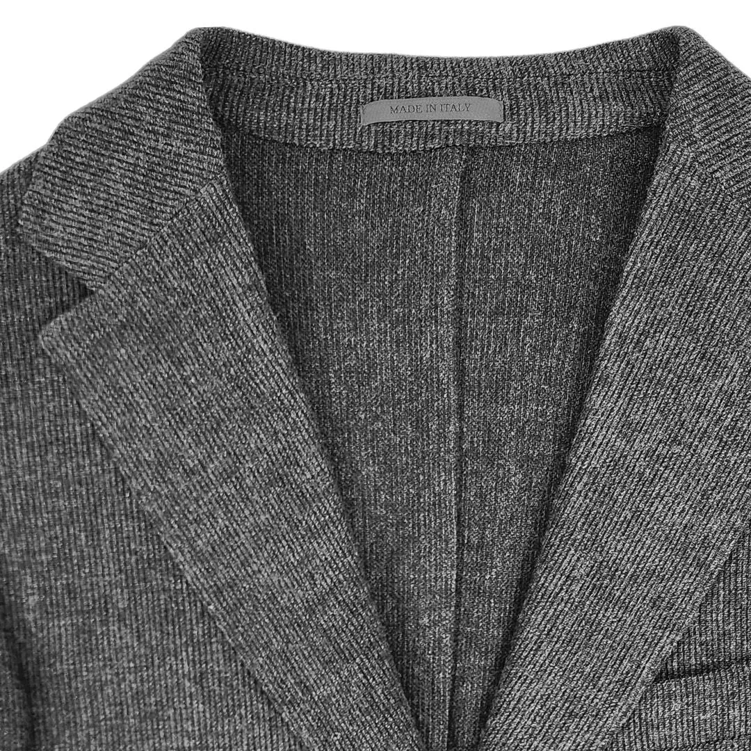 Charcoal Wool Jersey Aria Sport Jacket