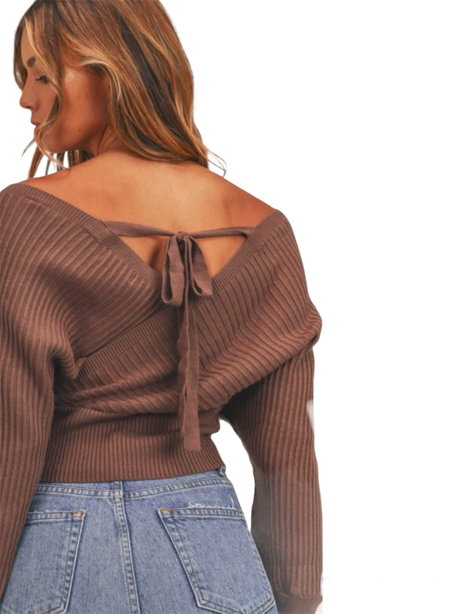 Coco Brown Sweater Top