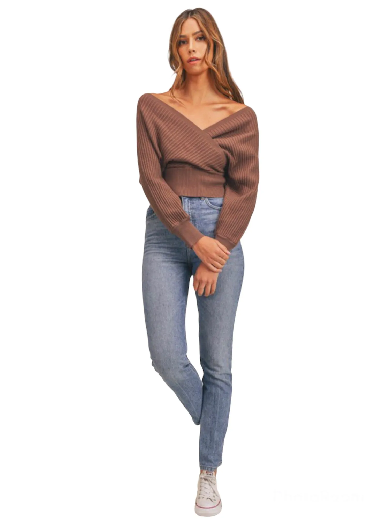 Coco Brown Sweater Top