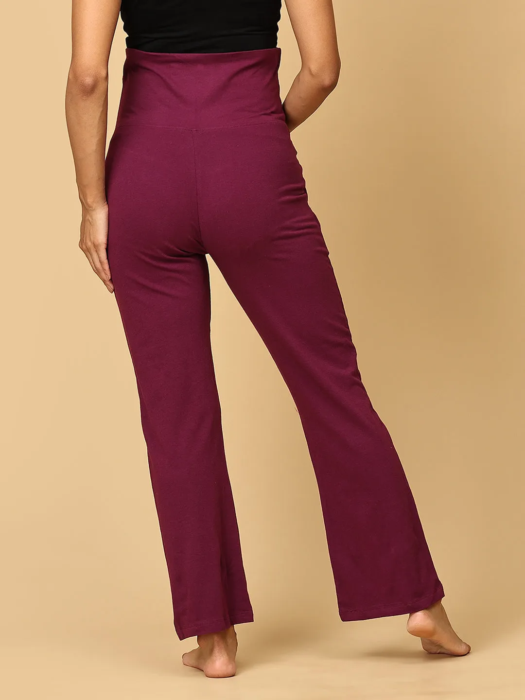 Comfy Maternity Regular Pants - Grape