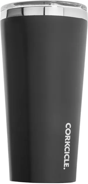 Corkcicle Classic 16 Ounce Triple Insulated Stainless Steel Travel Cup Tumbler with Lid and Silicone Bottom for Hot and Cold Drinks