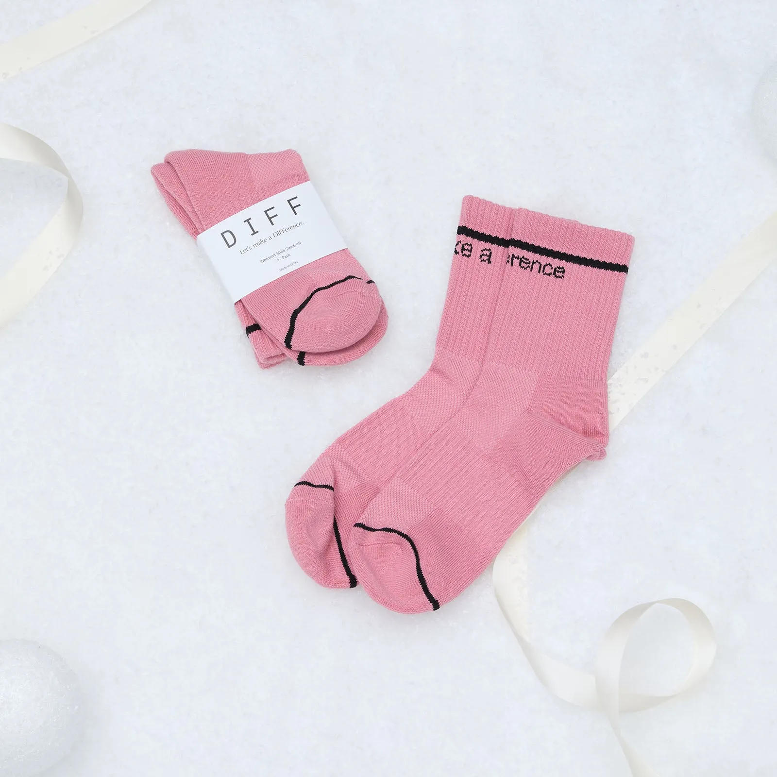 CREW SOCK SINGLE - PINK