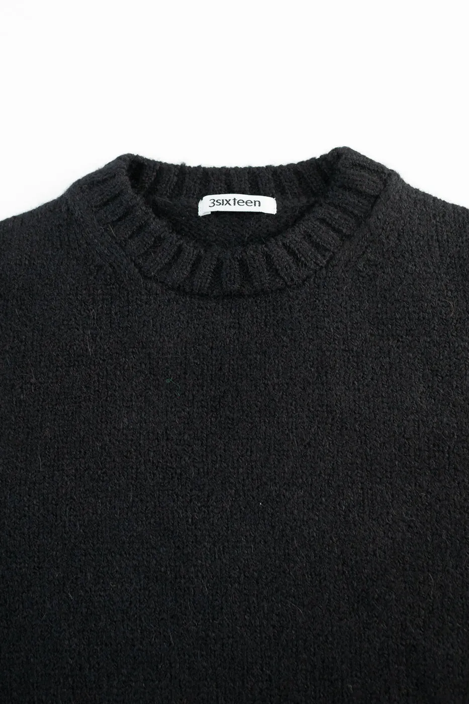 Crewneck Sweater Alpaca - Black