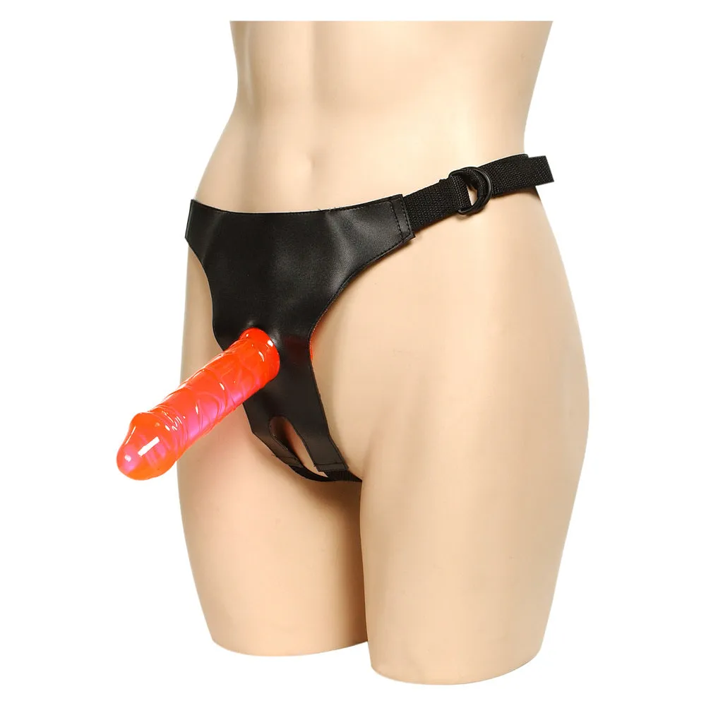 Crotchless Strap-On Harness With 2 Dongs