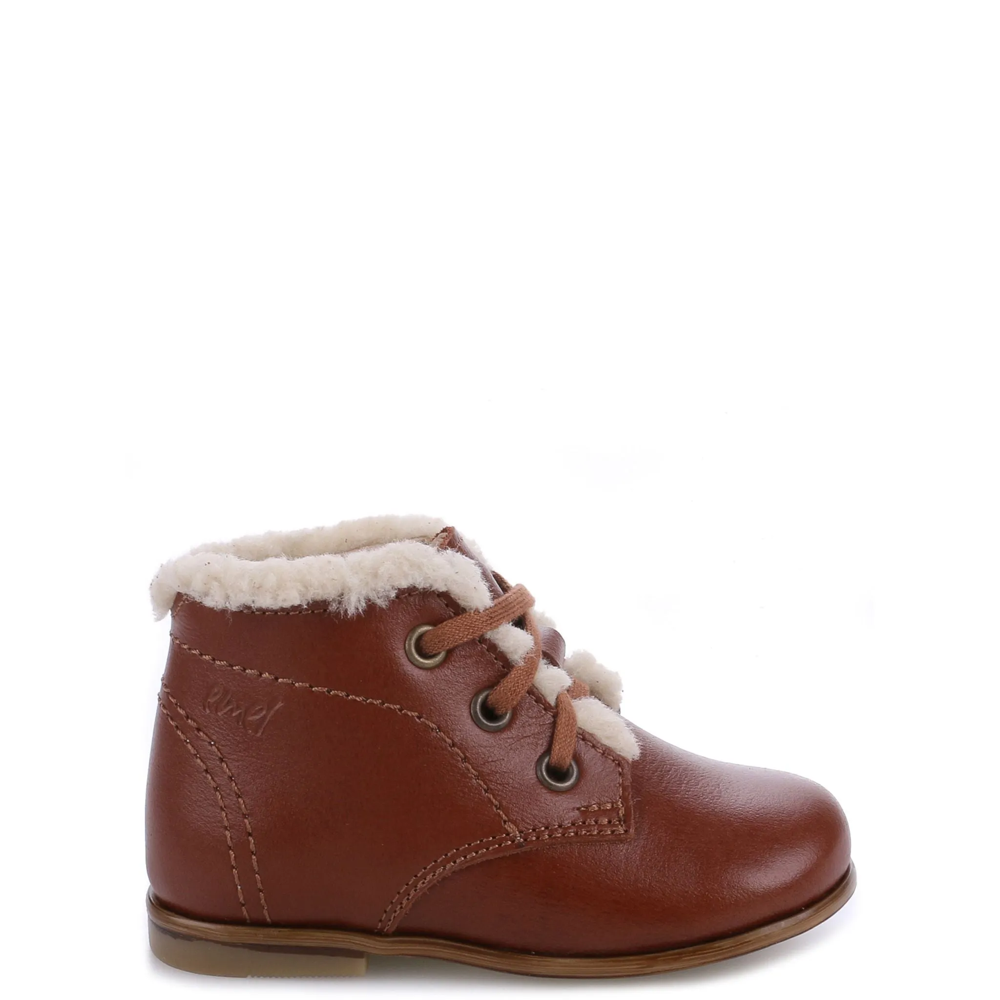 Emel Luggage Fur Trimmed Baby Bootie