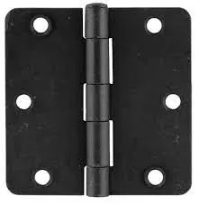 Emtek 91023 Steel Plain Bearing Hinge, 3.5" x 3.5", with 1/4" Radius Corners - Sold in Pairs