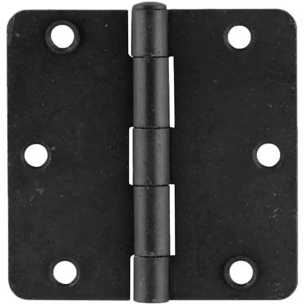 Emtek 91023 Steel Plain Bearing Hinge, 3.5" x 3.5", with 1/4" Radius Corners - Sold in Pairs