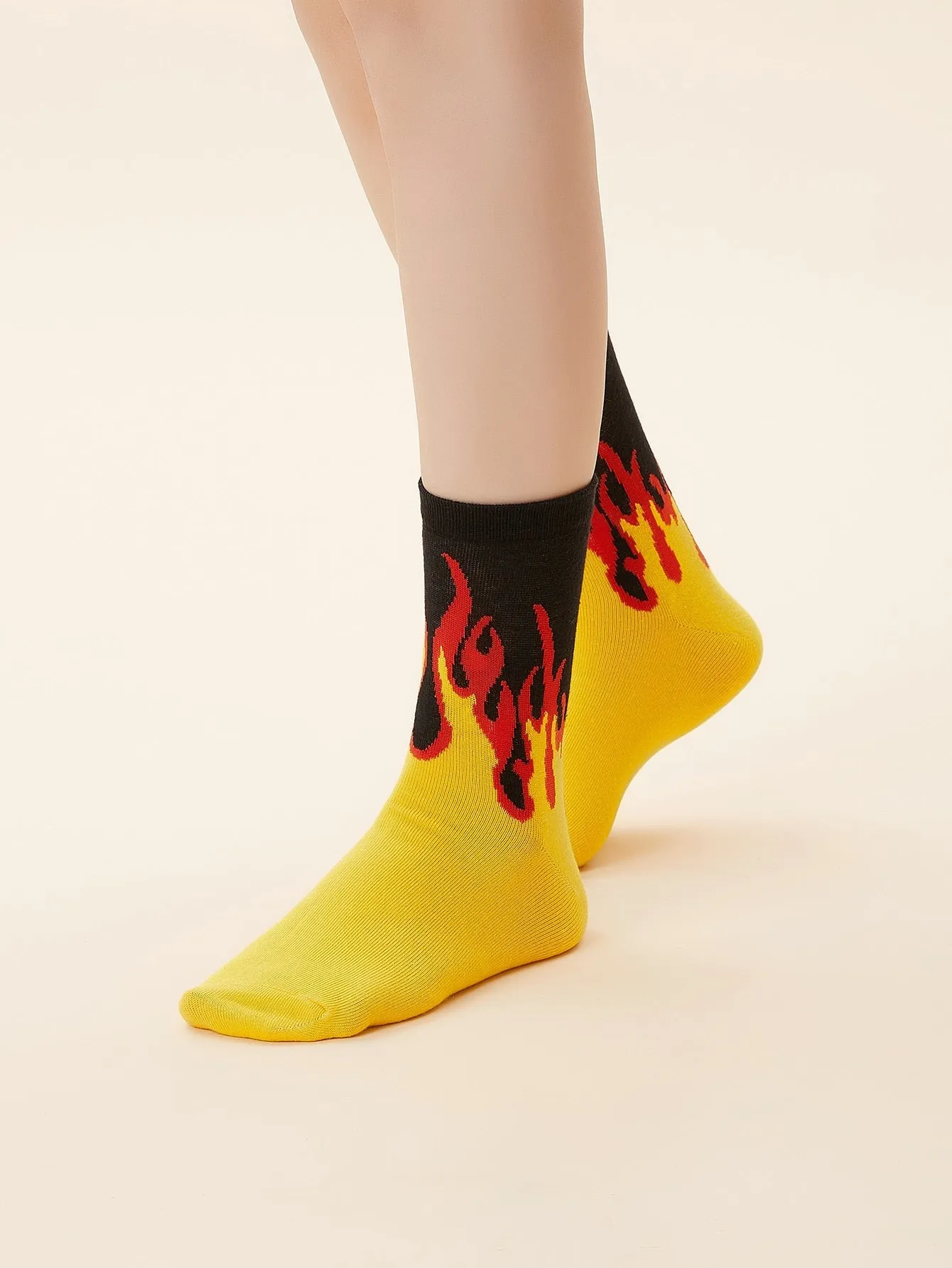 Flame Pattern Socks Funny Socks for Women Novelty Socks Funky Socks Gift for Her