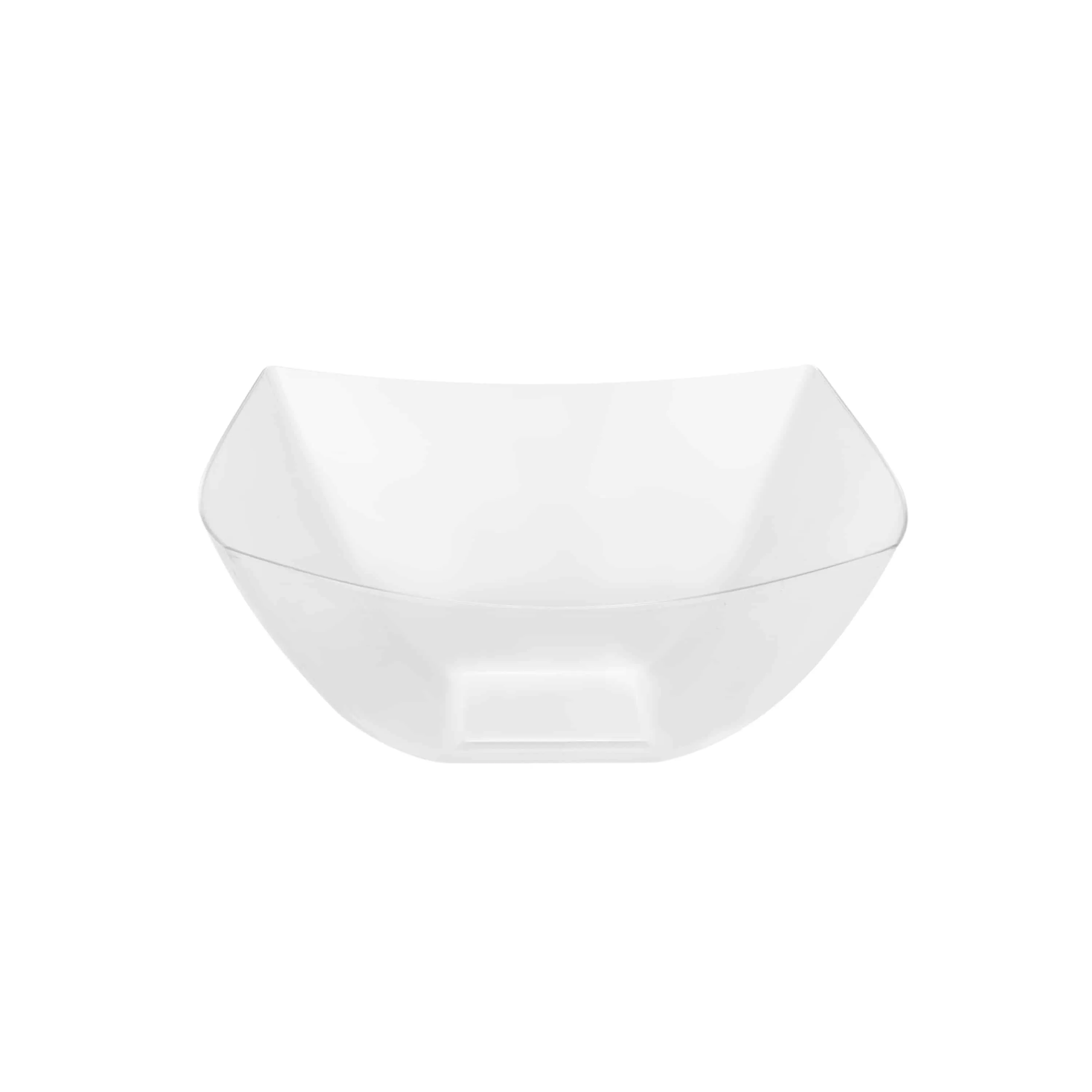 Fluted Premium Plastic Square Serving Bowls