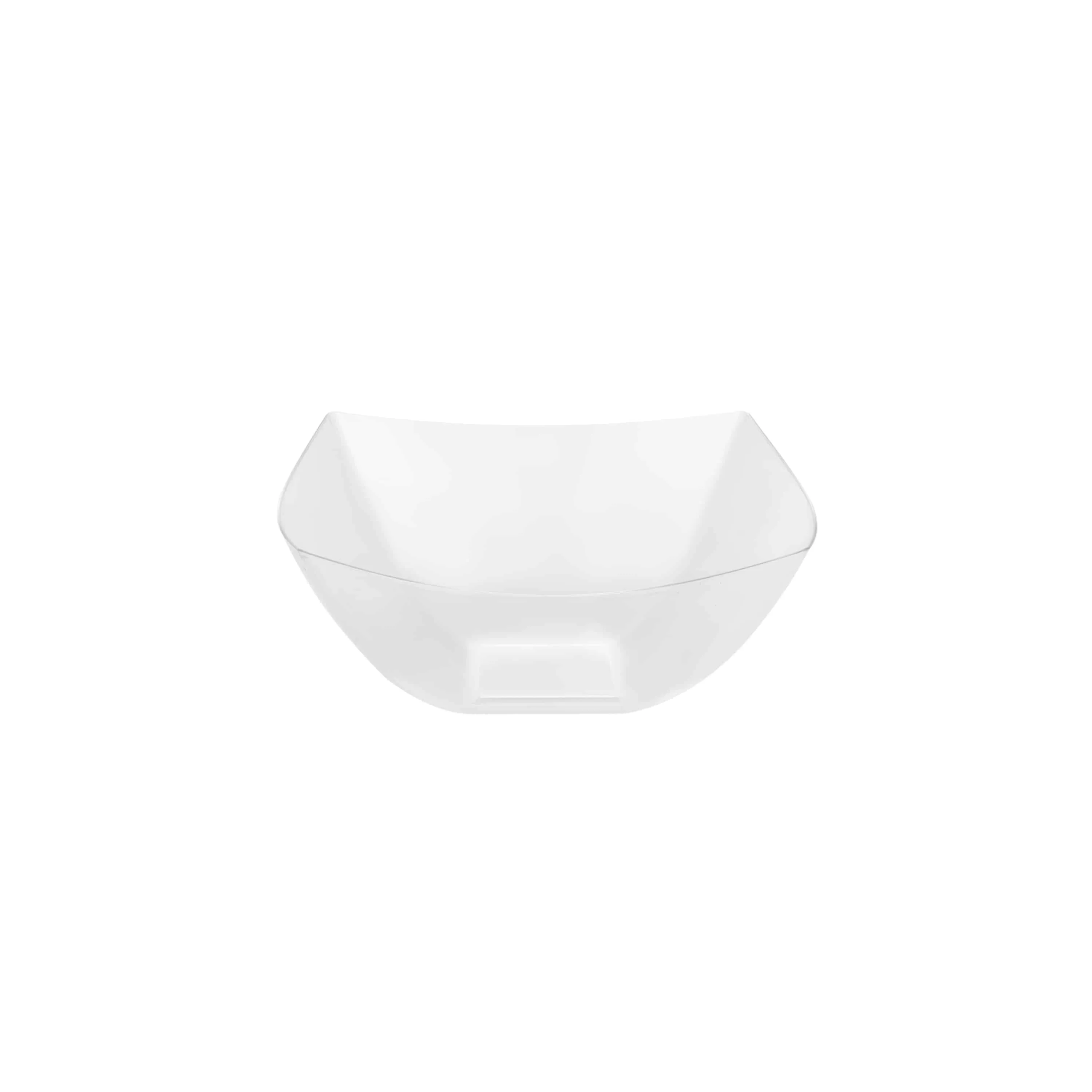 Fluted Premium Plastic Square Serving Bowls