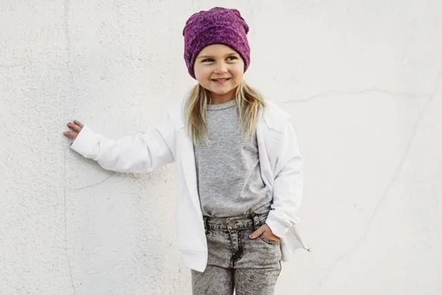 Heather Purple | Cozy Sweater Knit Beanie