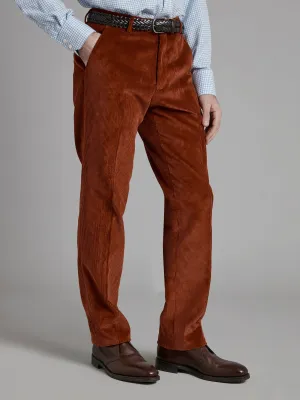 Heavyweight Corduroy Pants - Burnt Orange