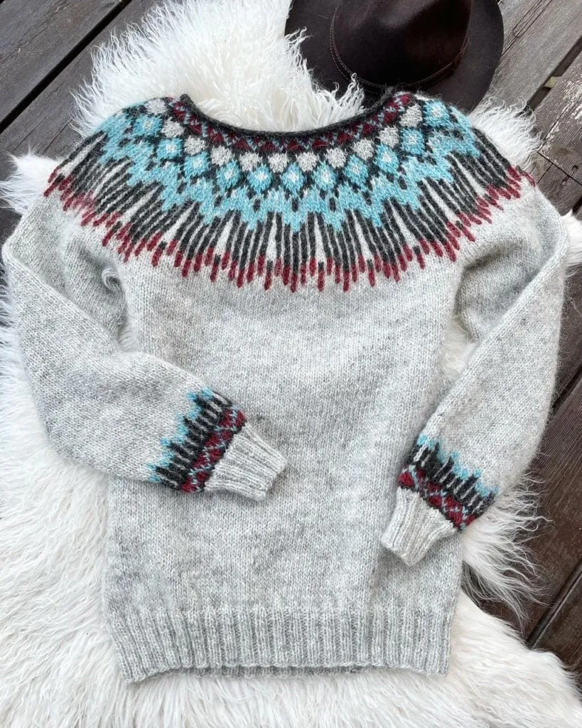 Hopi Copper  Lettlopi sweater - Knitting Kit