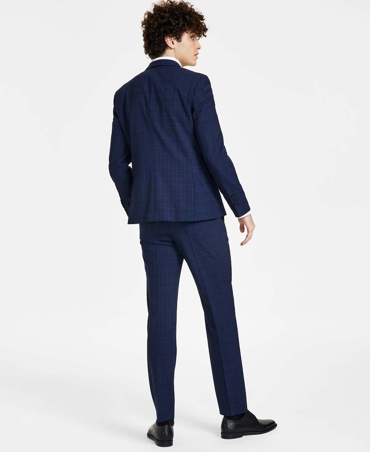 HUGO Men's Modern Fit Wool Suit Pants