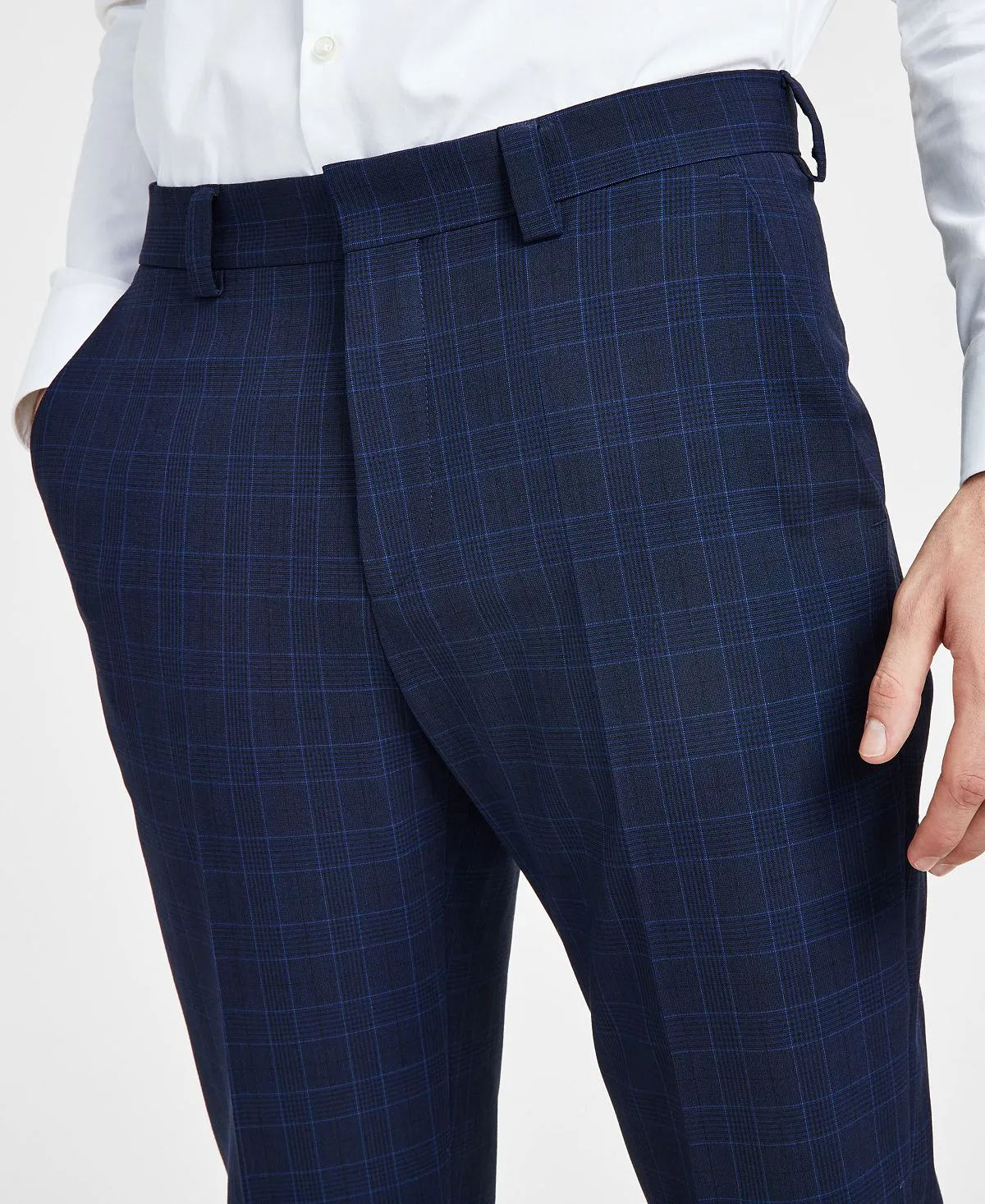 HUGO Men's Modern Fit Wool Suit Pants