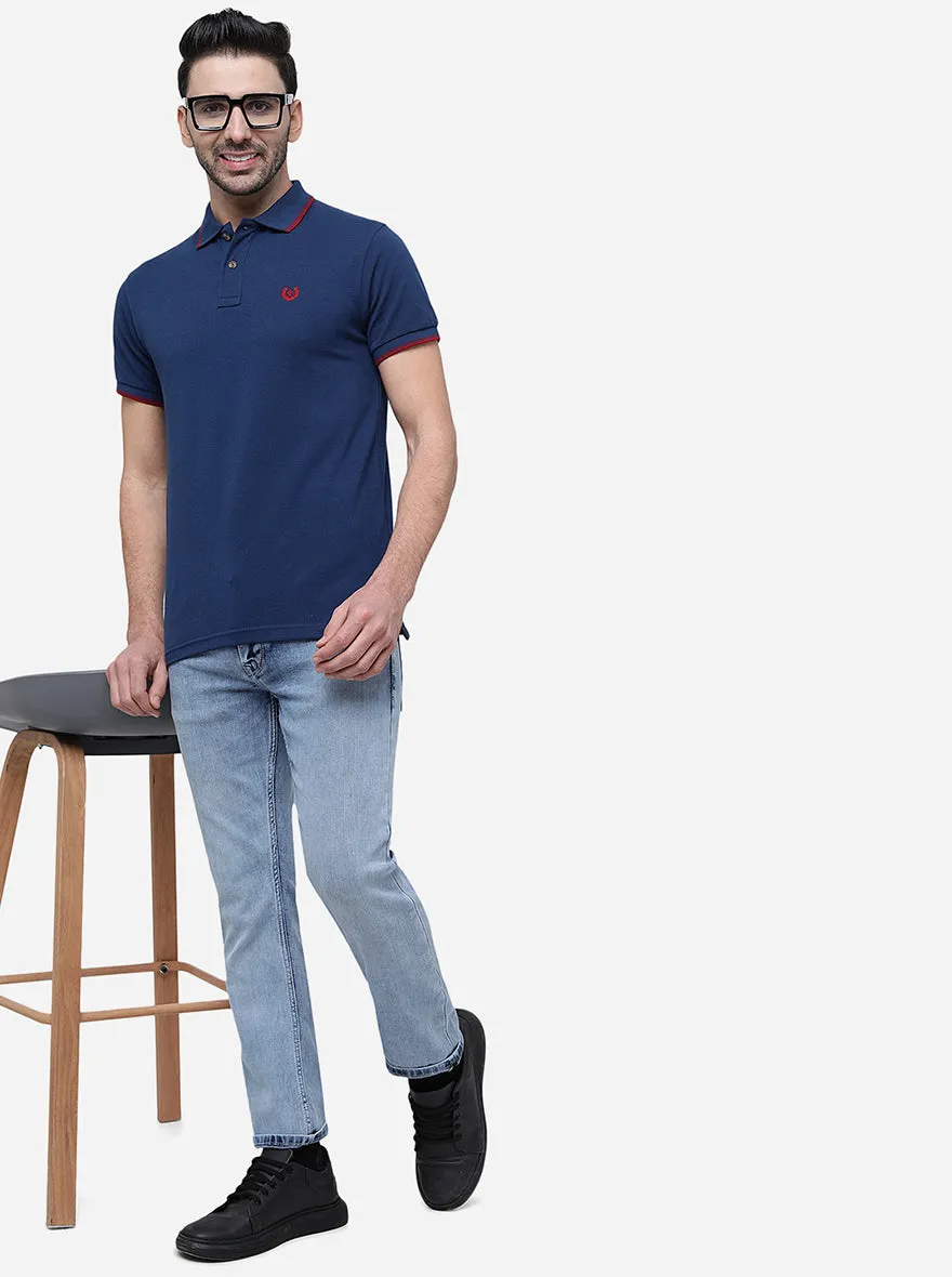 Ice Blue Washed Narrow Fit Jeans | Greenfibre