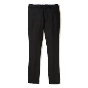 Italian Wool Flannel Dress Pants - Heather Dark Grey