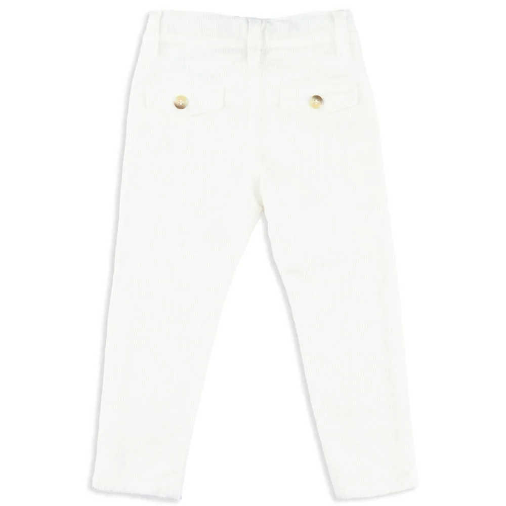 Ivory Corduroy Boys Pants