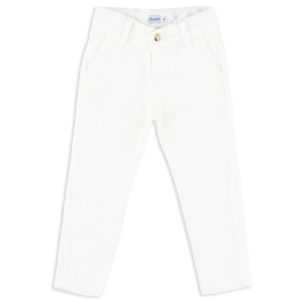 Ivory Corduroy Boys Pants