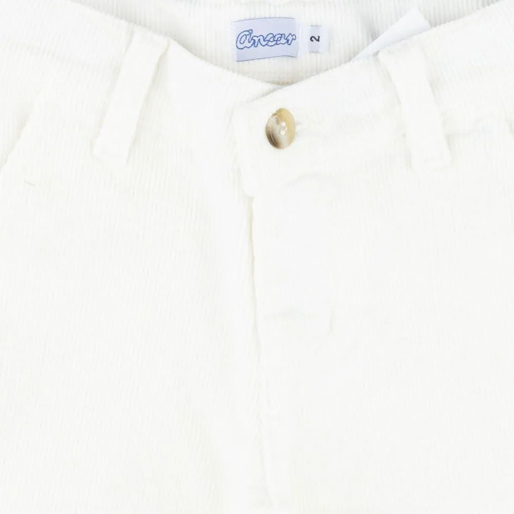 Ivory Corduroy Boys Pants