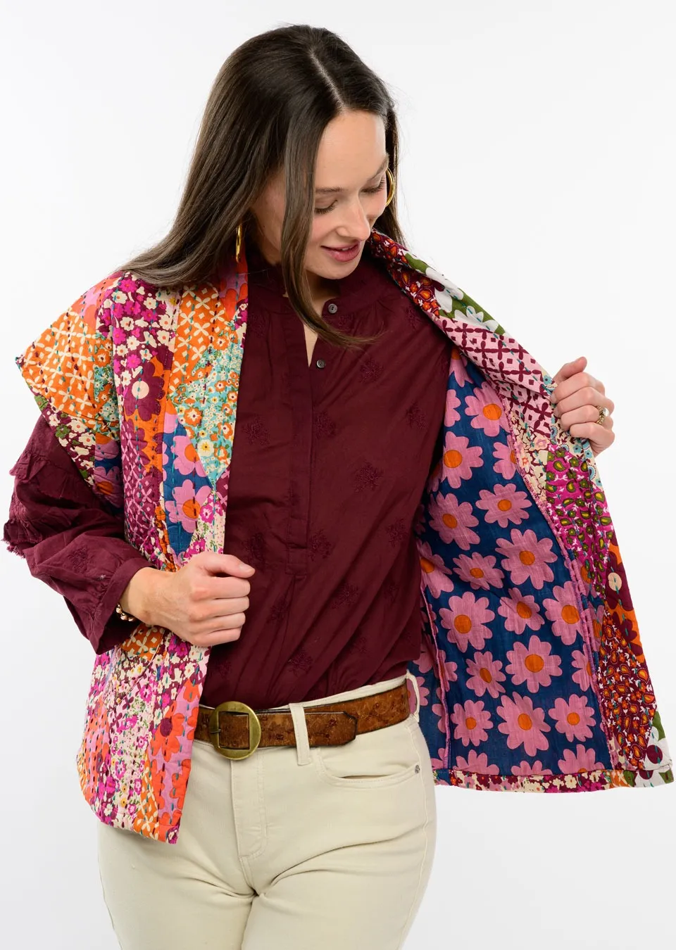 Ivy Jane 130213 Patchwork Quilted Vest