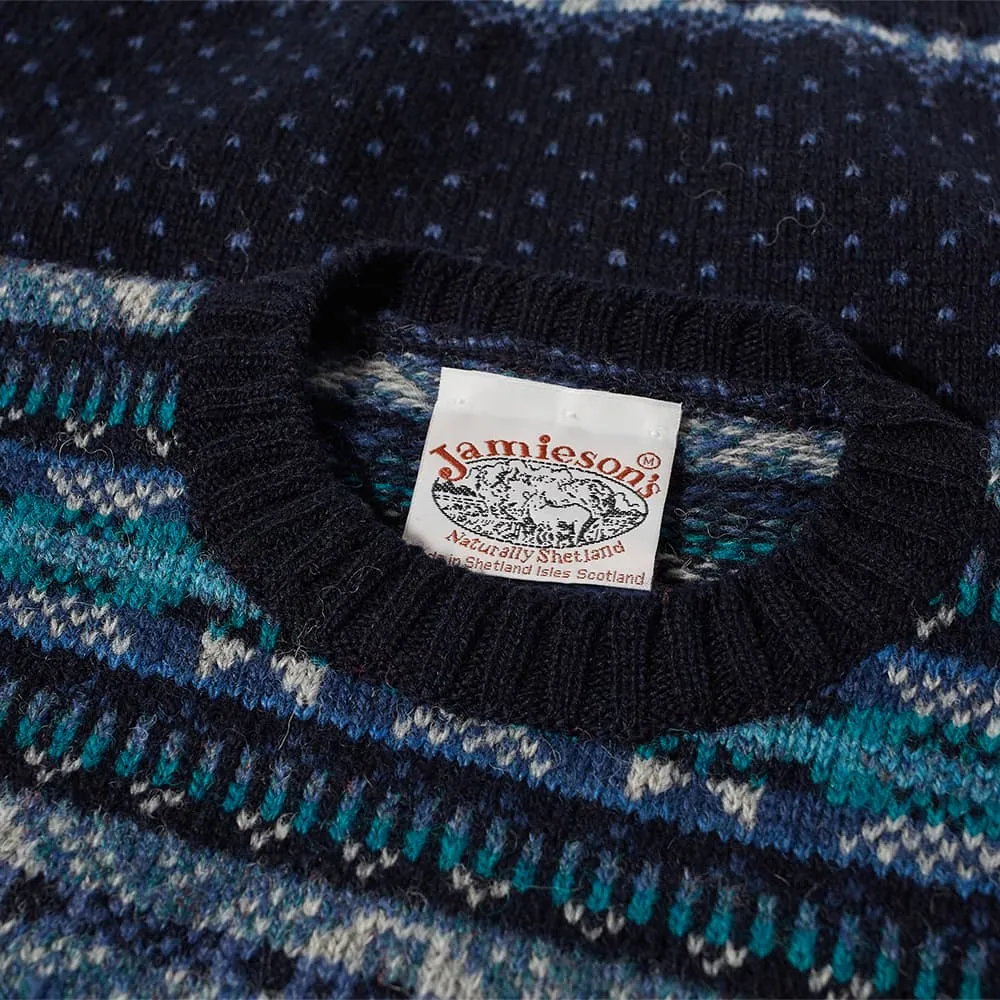 Jamieson's of Shetland Nordic Fair Isle Crew Knit Jumper