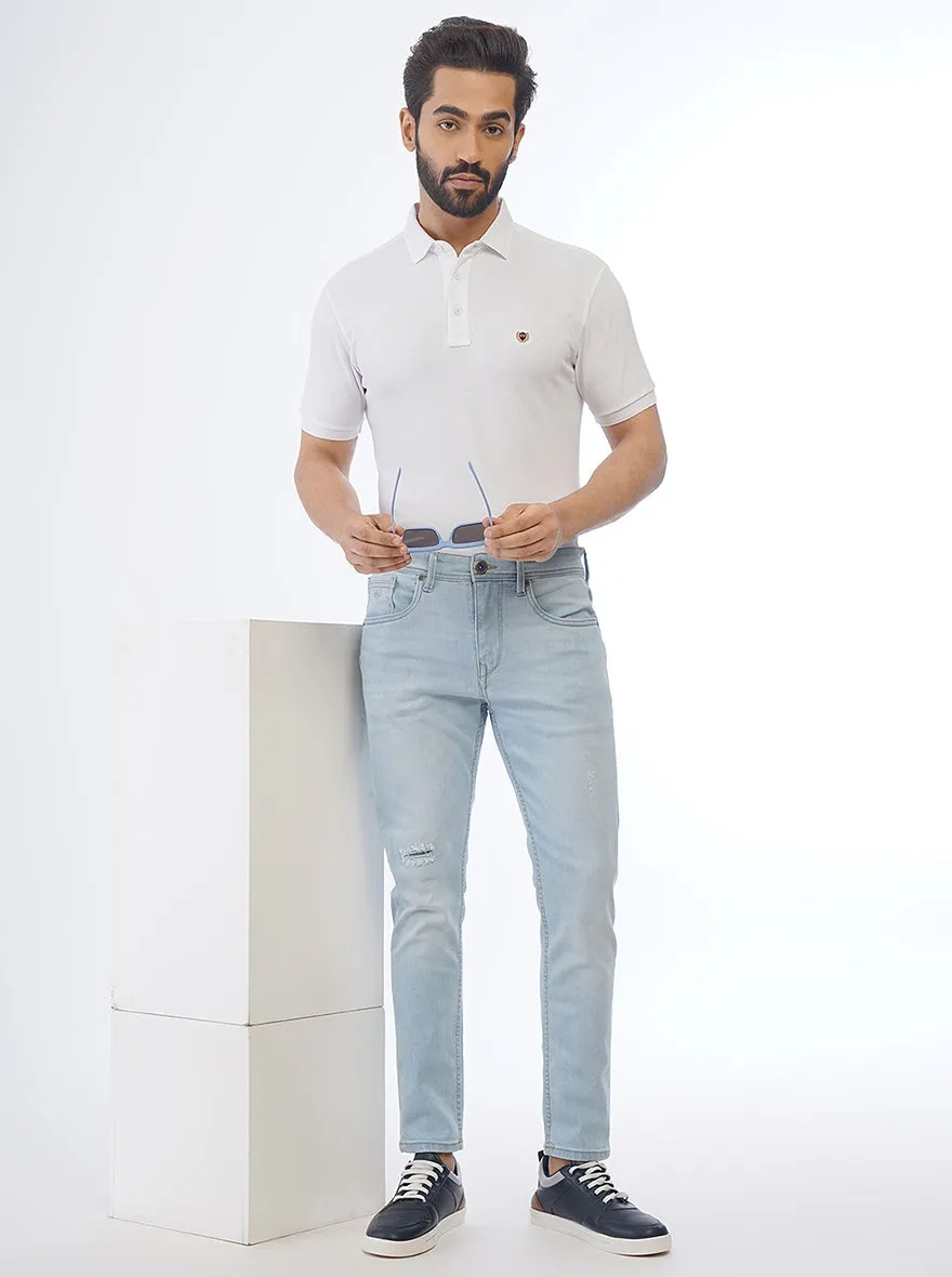 Light Blue Washed Rider Fit Jeans | JadeBlue