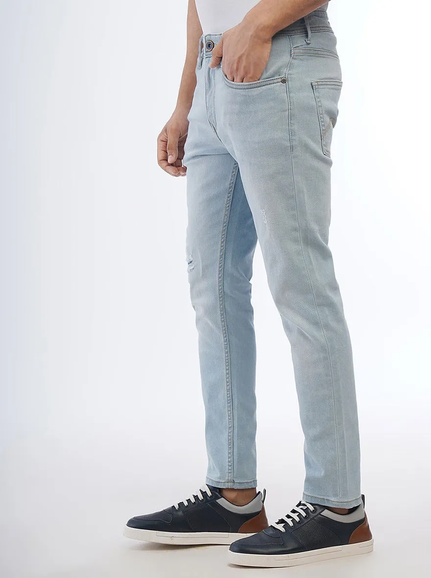 Light Blue Washed Rider Fit Jeans | JadeBlue