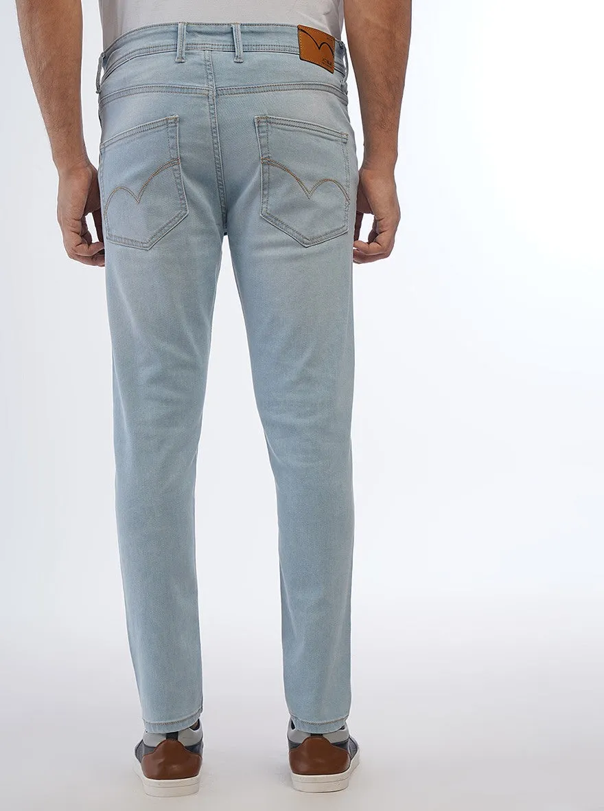 Light Blue Washed Rider Fit Jeans | JadeBlue